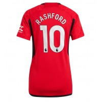 Manchester United Marcus Rashford #10 Hemmatröja Kvinnor 2023-24 Korta ärmar